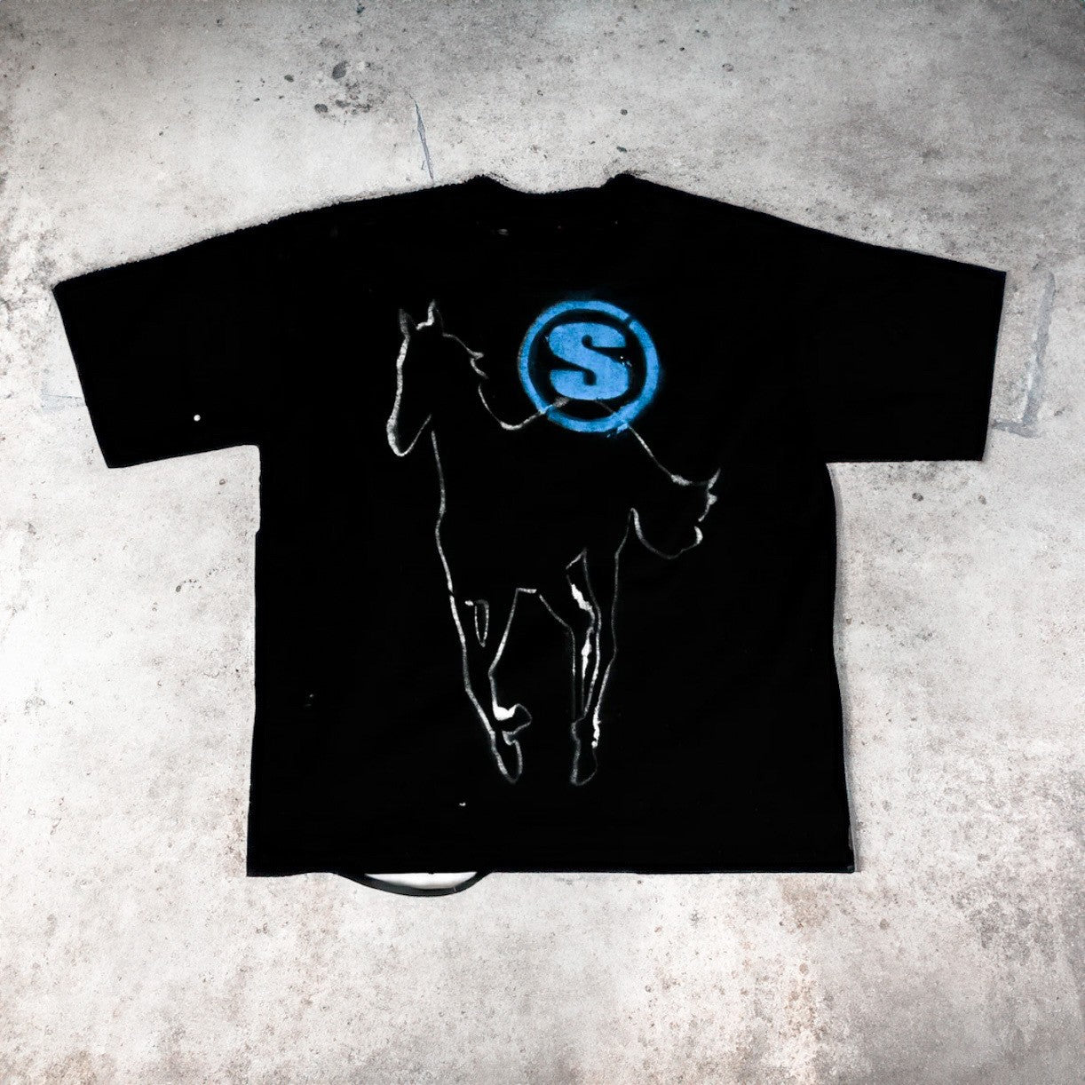 Agony Thrashed Box Tee - Onyx Black