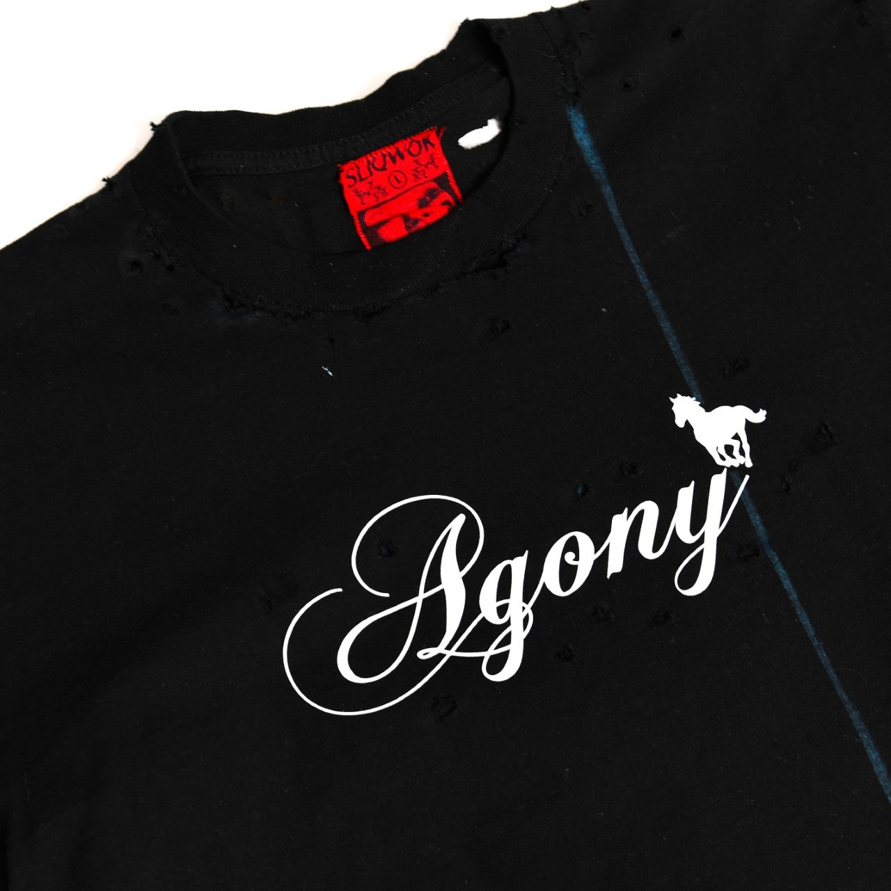 Agony Thrashed Box Tee - Onyx Black