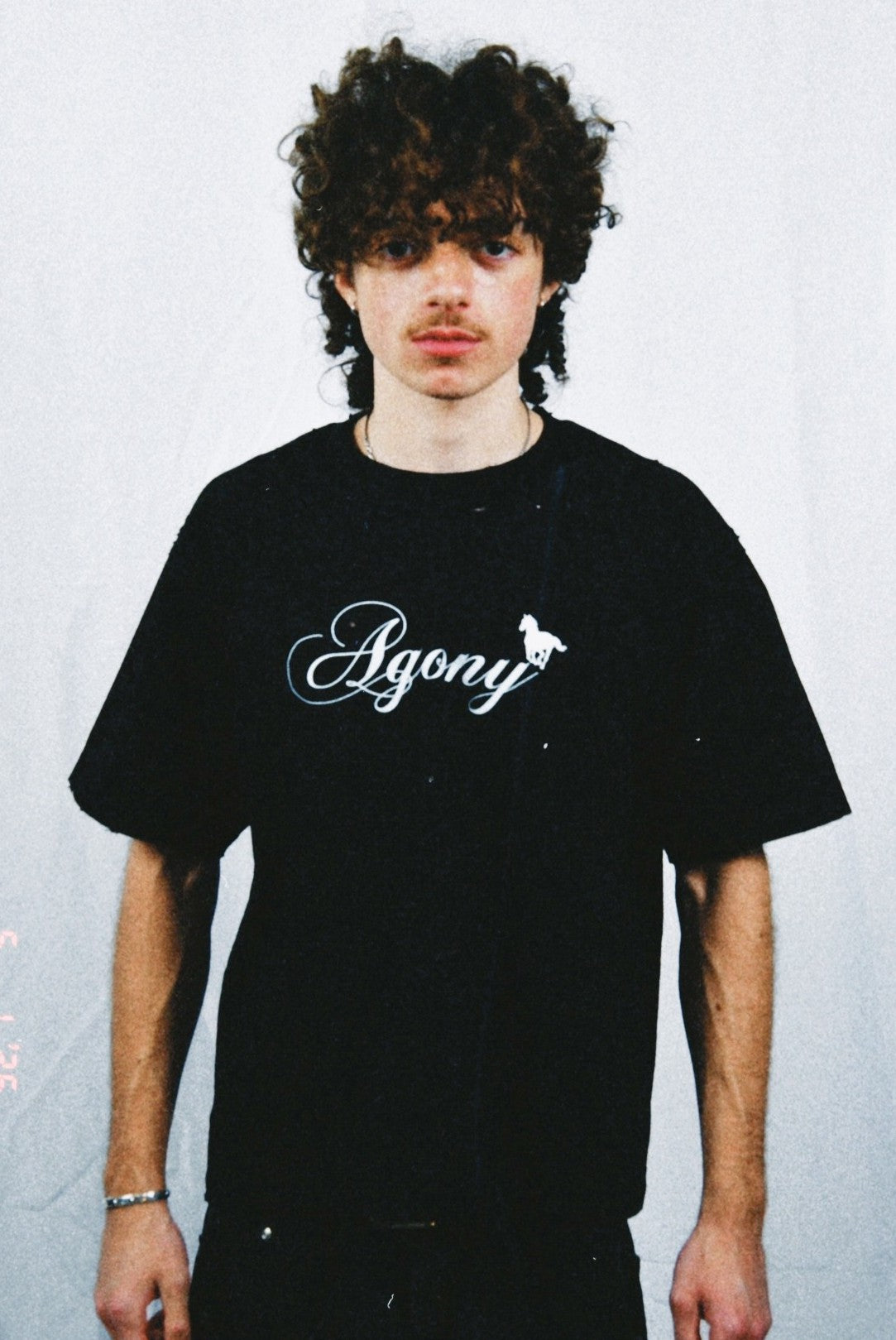 Agony Thrashed Box Tee - Onyx Black
